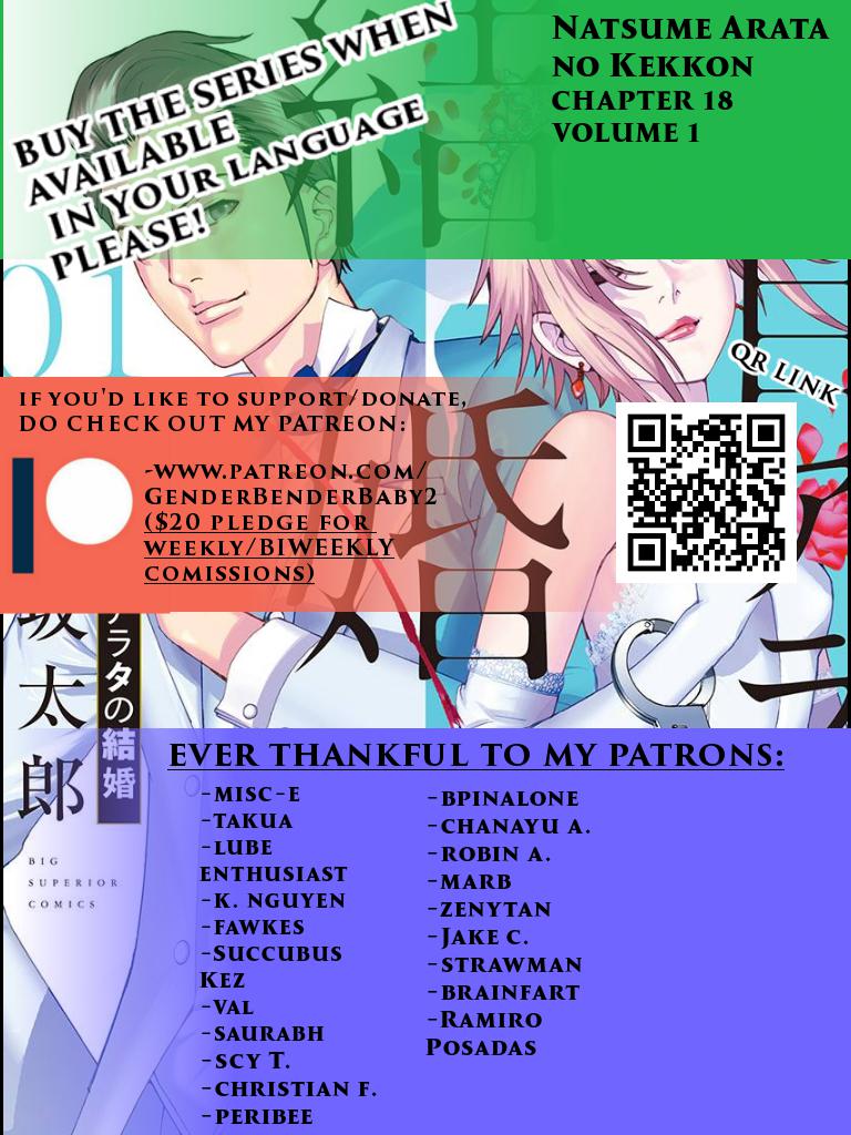 Natsume Arata no Kekkon Chap 18 - Next Chap 19