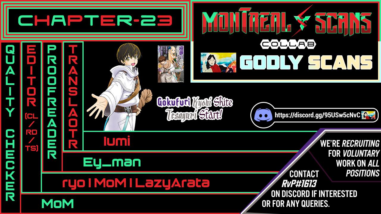 Gokufuri Kyohi shite Tesaguri Start!: Tokka shinai Healer, Nakama to Wakarete Tabi ni Deru Chap 23 - Next Chap 24