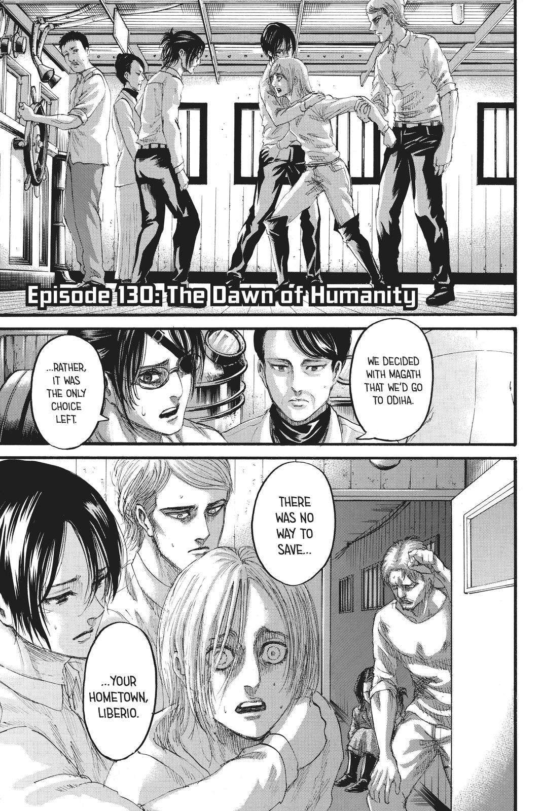Shingeki no Kyojin - Attack on Titan Chap 130 - Next Chap 131