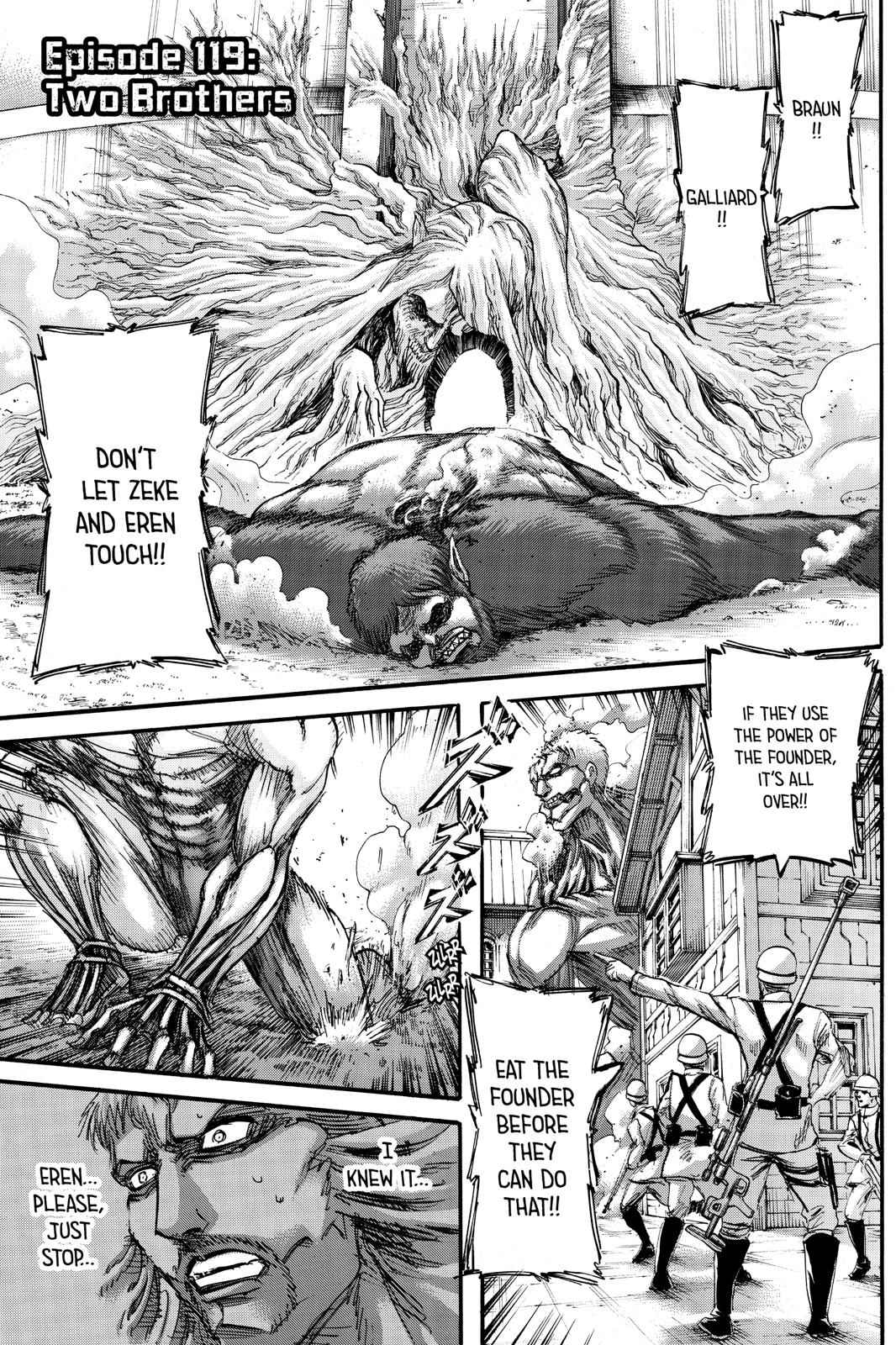 Shingeki no Kyojin - Attack on Titan Chap 119 - Next Chap 120