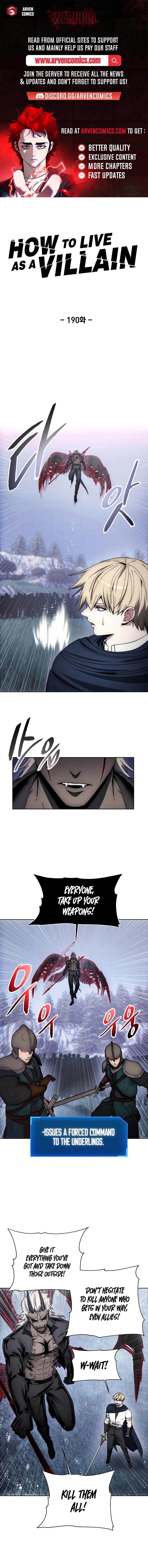 How to Live as a Villain Chap 190 - Next Chap 191
