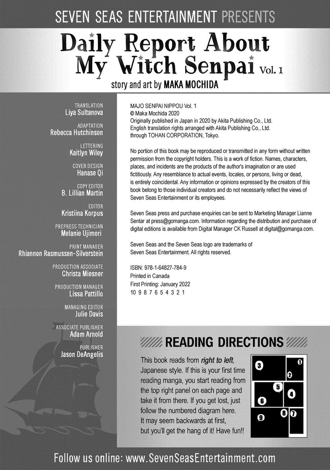 Majo-senpai Nippou Chap 1 - Next Chap 2