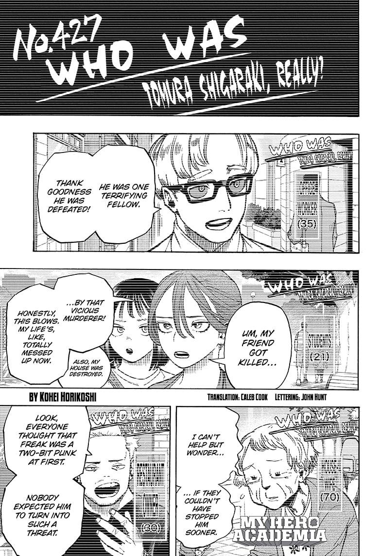My Hero Academia Chap 427 - Next Chap 428
