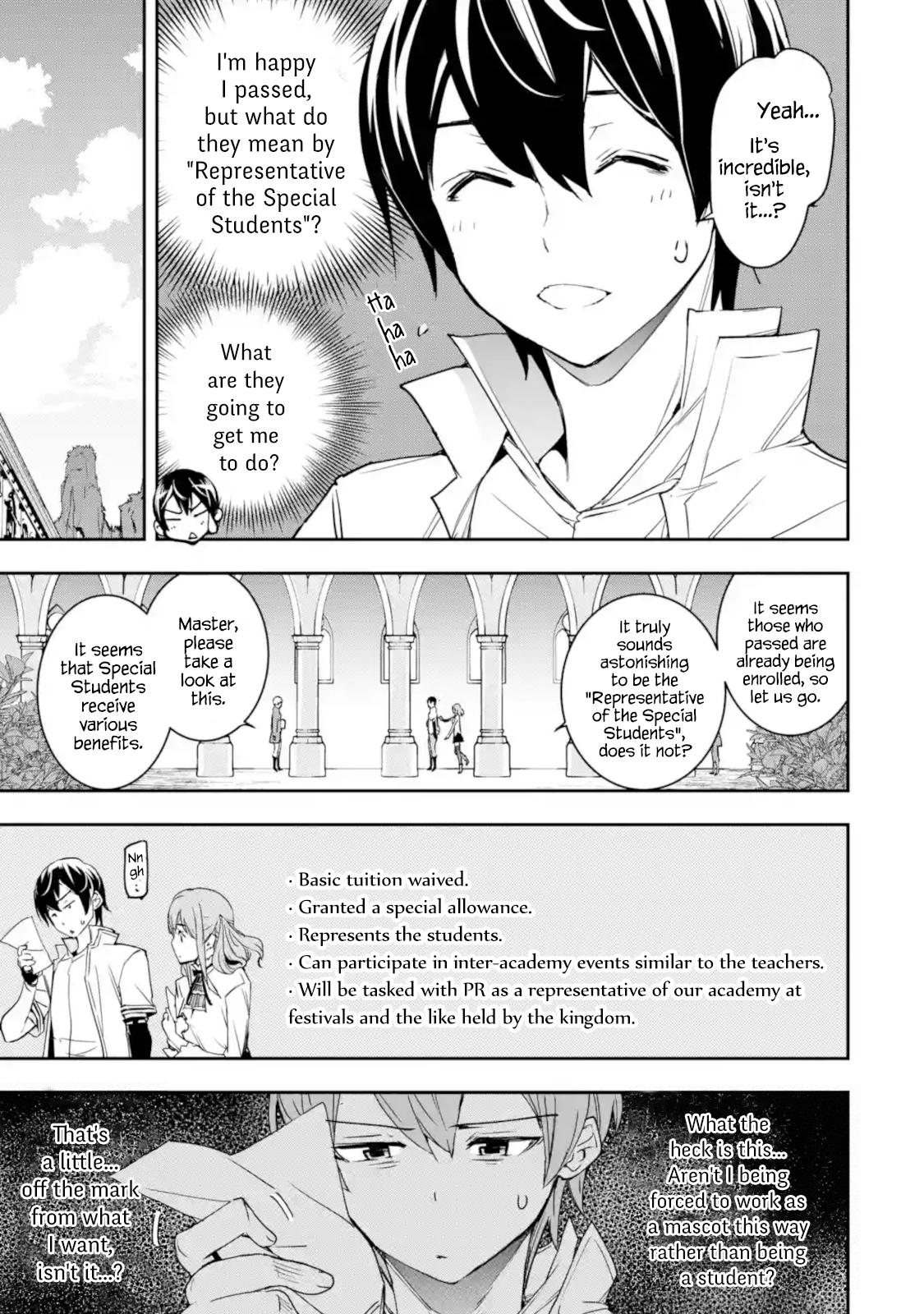 Rakudai Kenja no Gakuin Musou: Nidome no Tensei, S-Rank Cheat Majutsushi Boukenroku Chap 7 - Next Chap 8