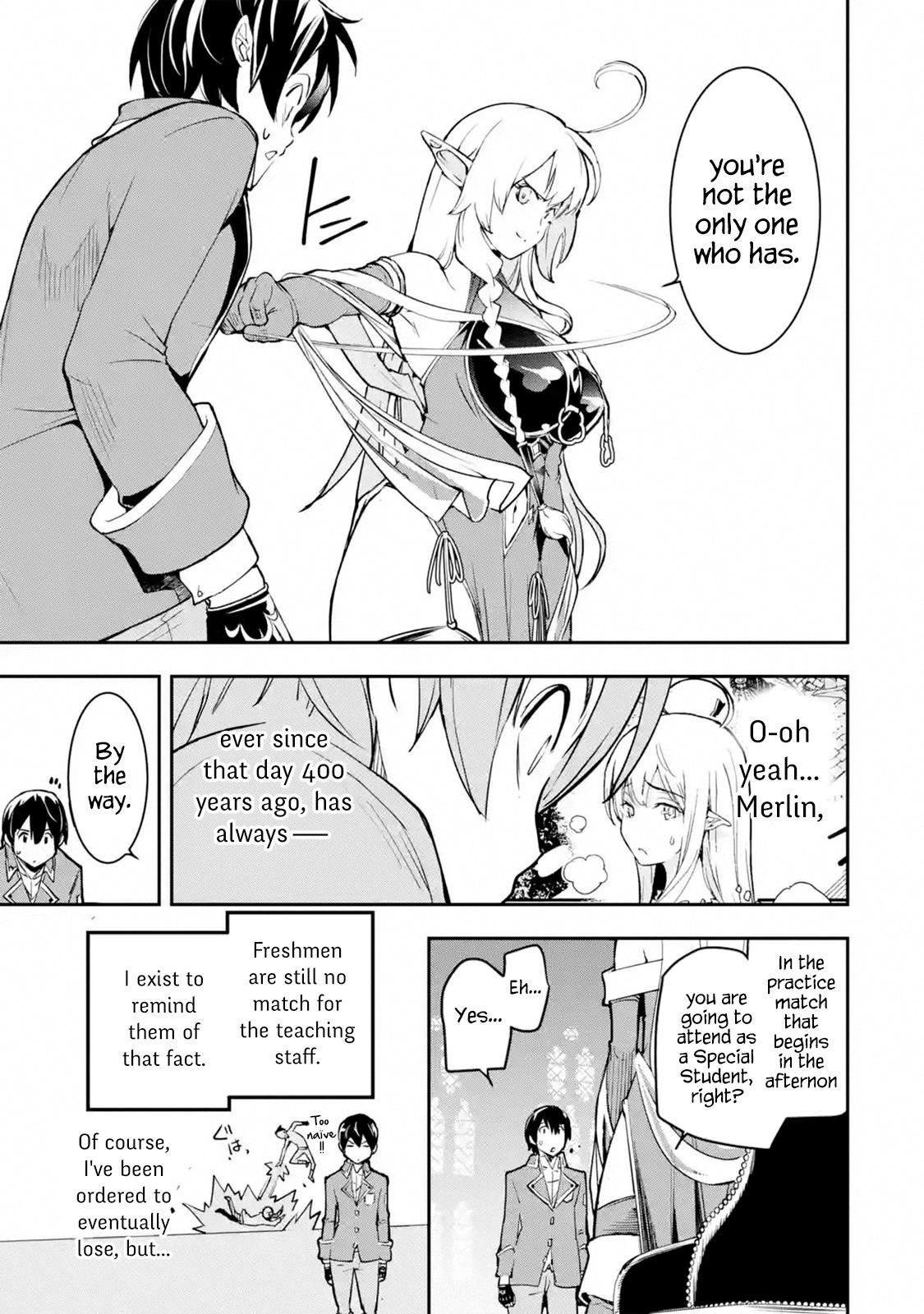 Rakudai Kenja no Gakuin Musou: Nidome no Tensei, S-Rank Cheat Majutsushi Boukenroku Chap 8.4 - Next Chap 9.4