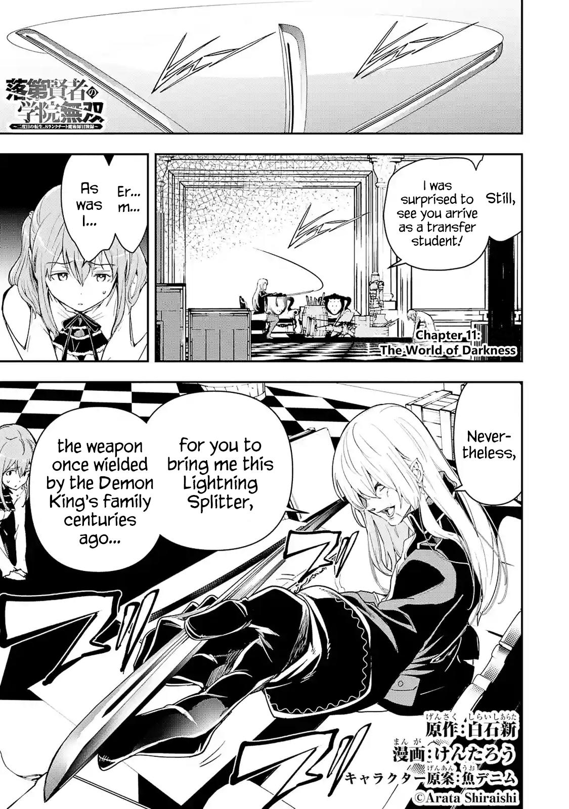 Rakudai Kenja no Gakuin Musou: Nidome no Tensei, S-Rank Cheat Majutsushi Boukenroku Chap 11 - Next Chap 12