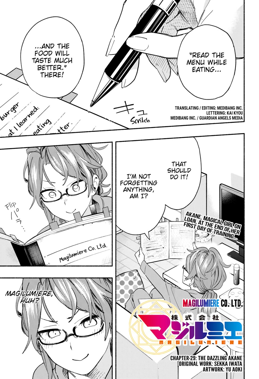 Magilumiere Co. Ltd Chap 29 - Next Chap 30