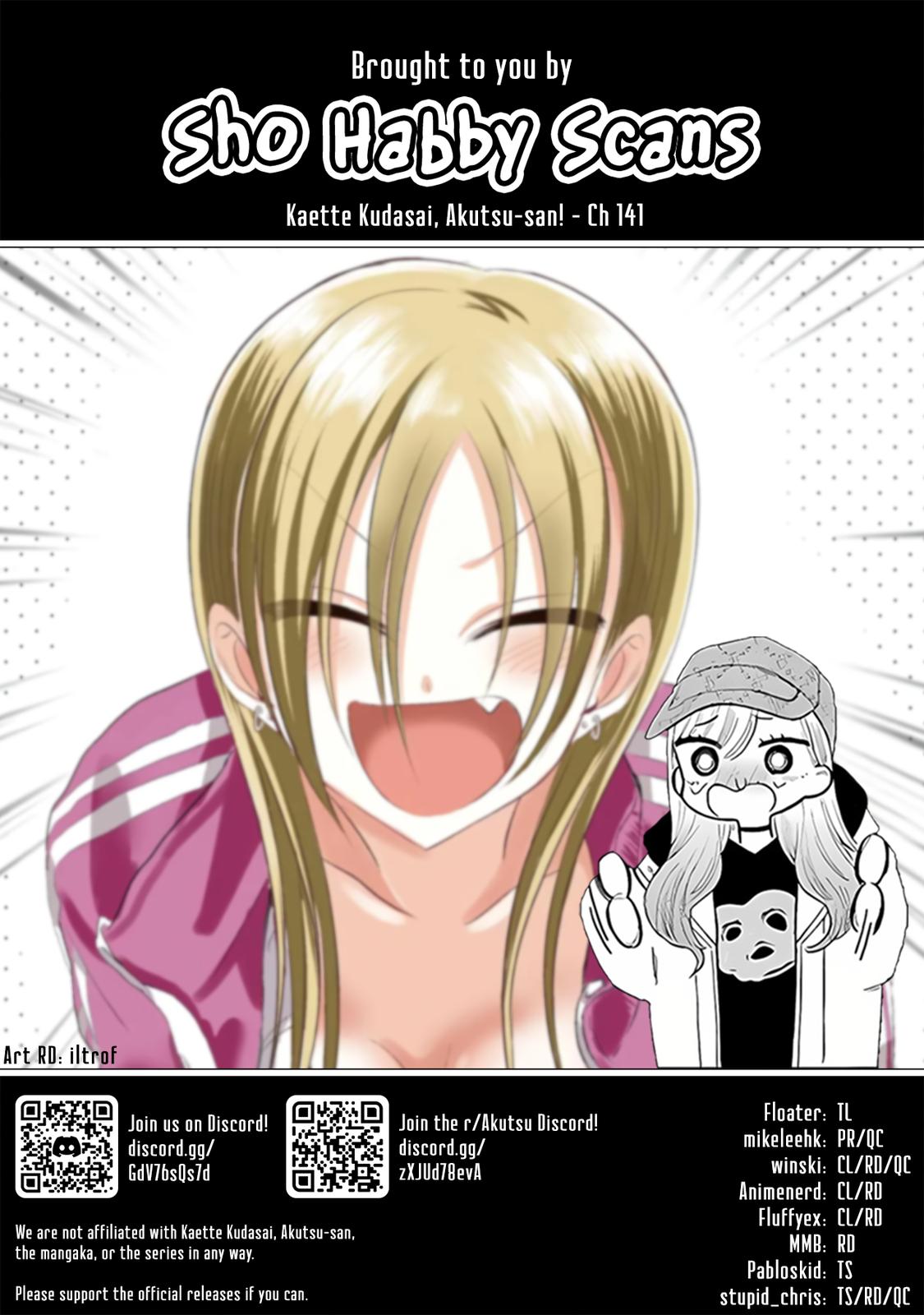 Kaette kudasai! Akutsu-san Chap 141 - Next Chap 142