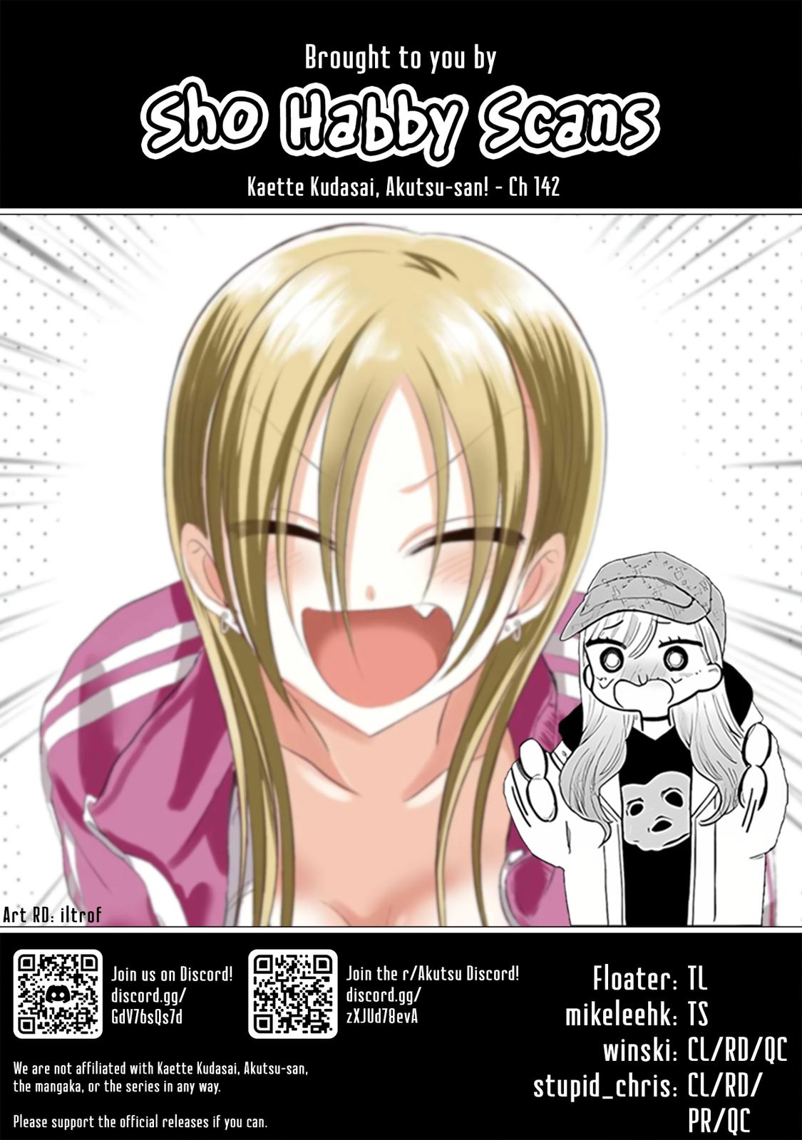 Kaette kudasai! Akutsu-san Chap 142 - Next Chap 143