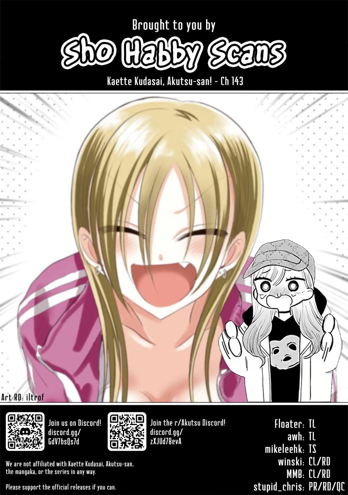 Kaette kudasai! Akutsu-san Chap 143 - Next Chap 144