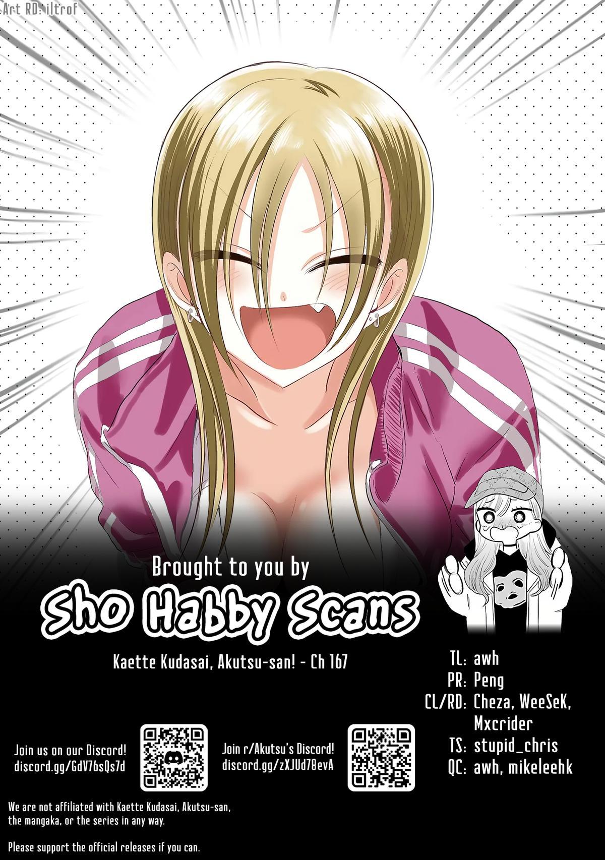 Kaette kudasai! Akutsu-san Chap 167 - Next Chap 168