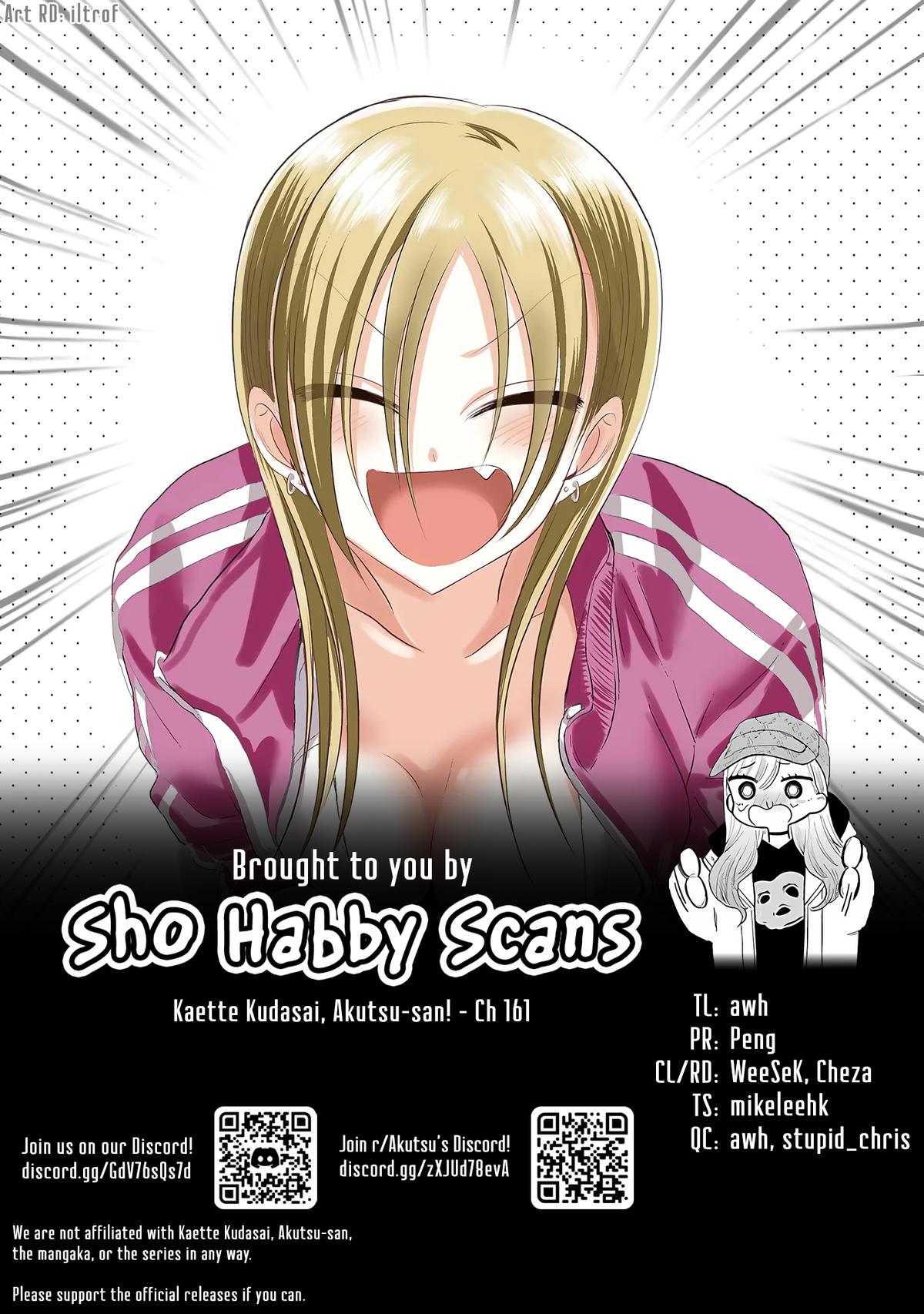 Kaette kudasai! Akutsu-san Chap 161 - Next Chap 162