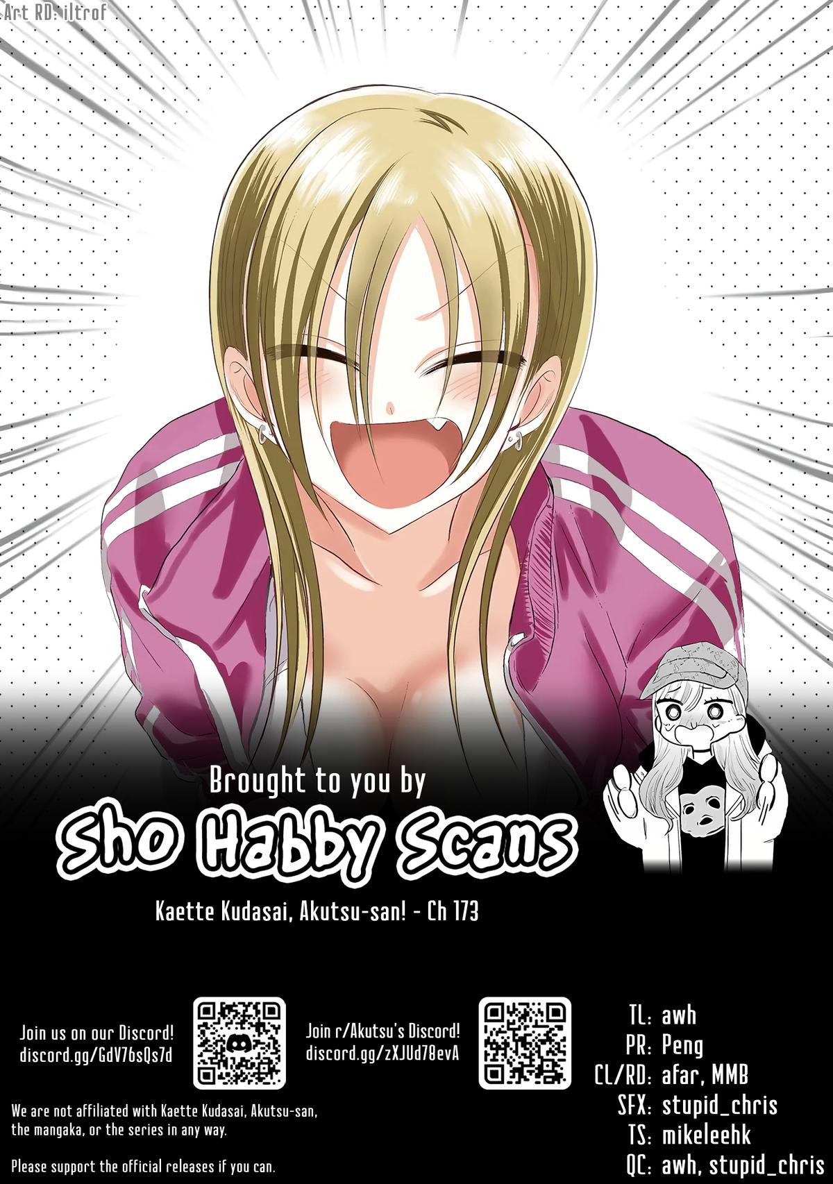 Kaette kudasai! Akutsu-san Chap 173 - Next Chap 174