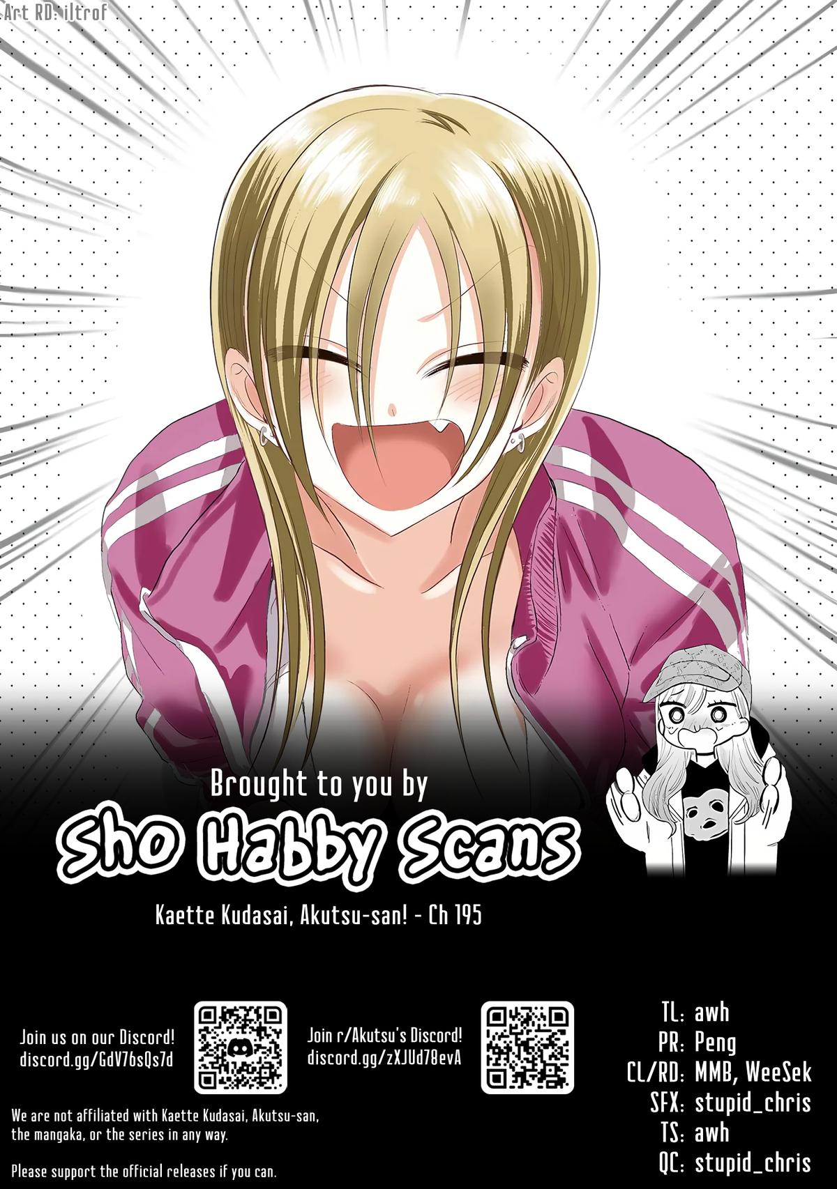Kaette kudasai! Akutsu-san Chap 195 - Next Chap 196