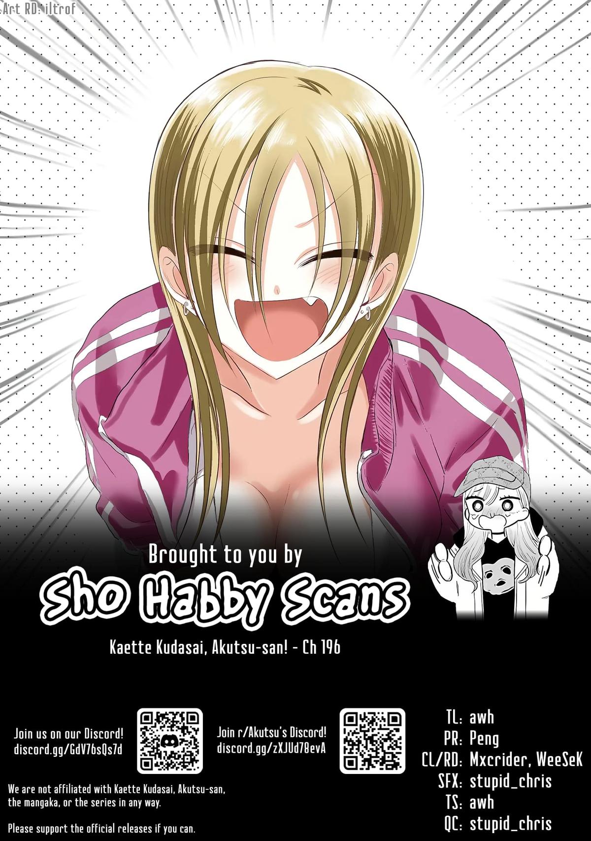 Kaette kudasai! Akutsu-san Chap 196 - Next Chap 197