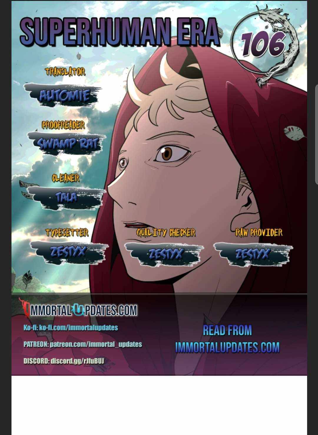 The Superhuman Era Chap 106 - Next Chap 107