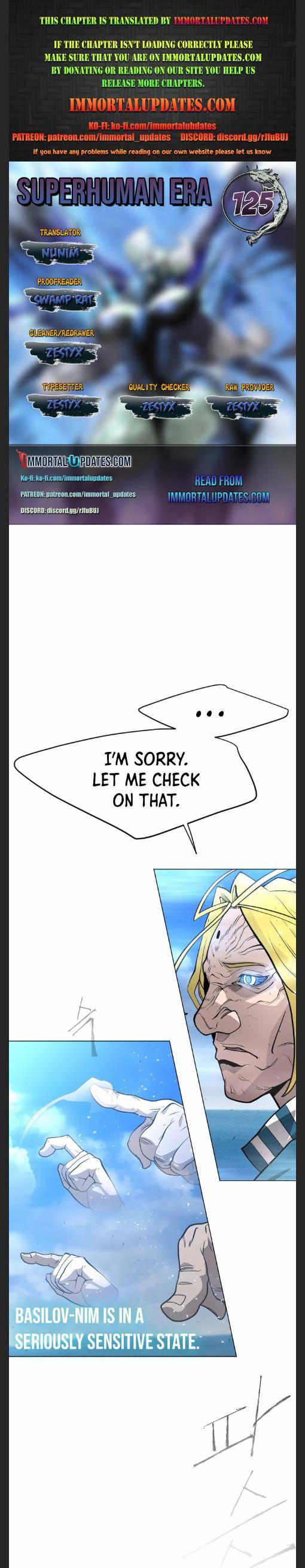 The Superhuman Era Chap 125 - Next Chap 126