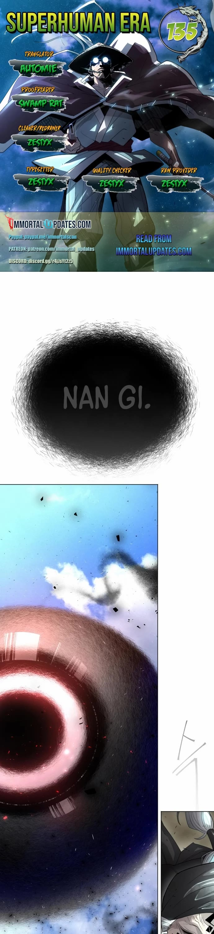 The Superhuman Era Chap 135 - Next Chap 136
