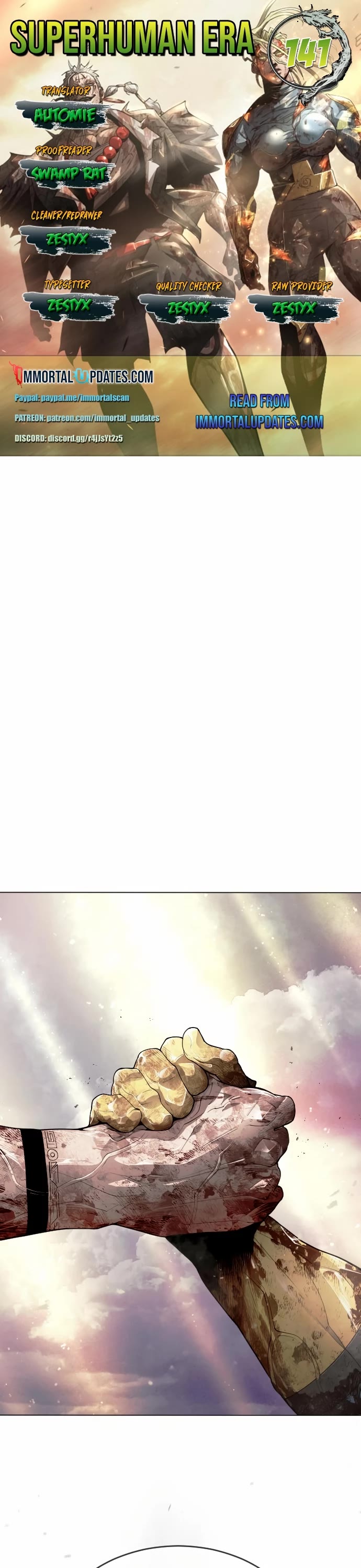 The Superhuman Era Chap 141 - Next Chap 142