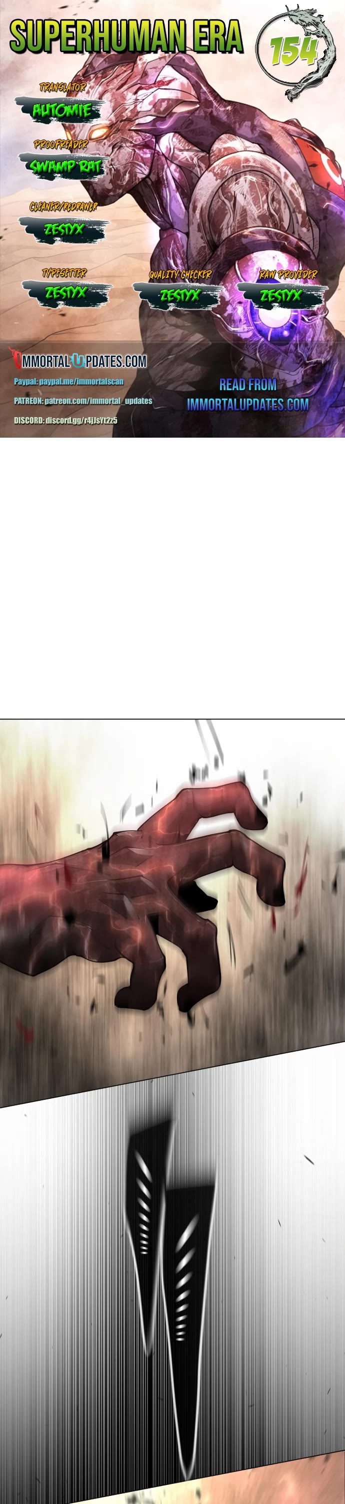 The Superhuman Era Chap 154 - Next Chap 155