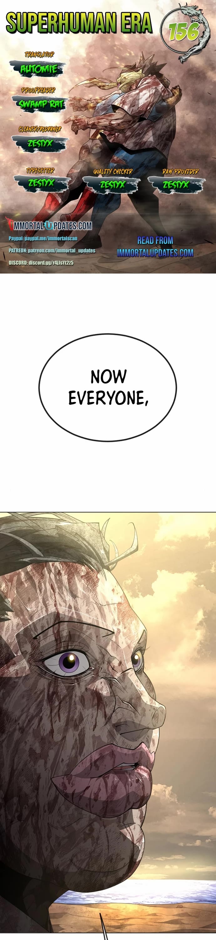 The Superhuman Era Chap 156 - Next Chap 157