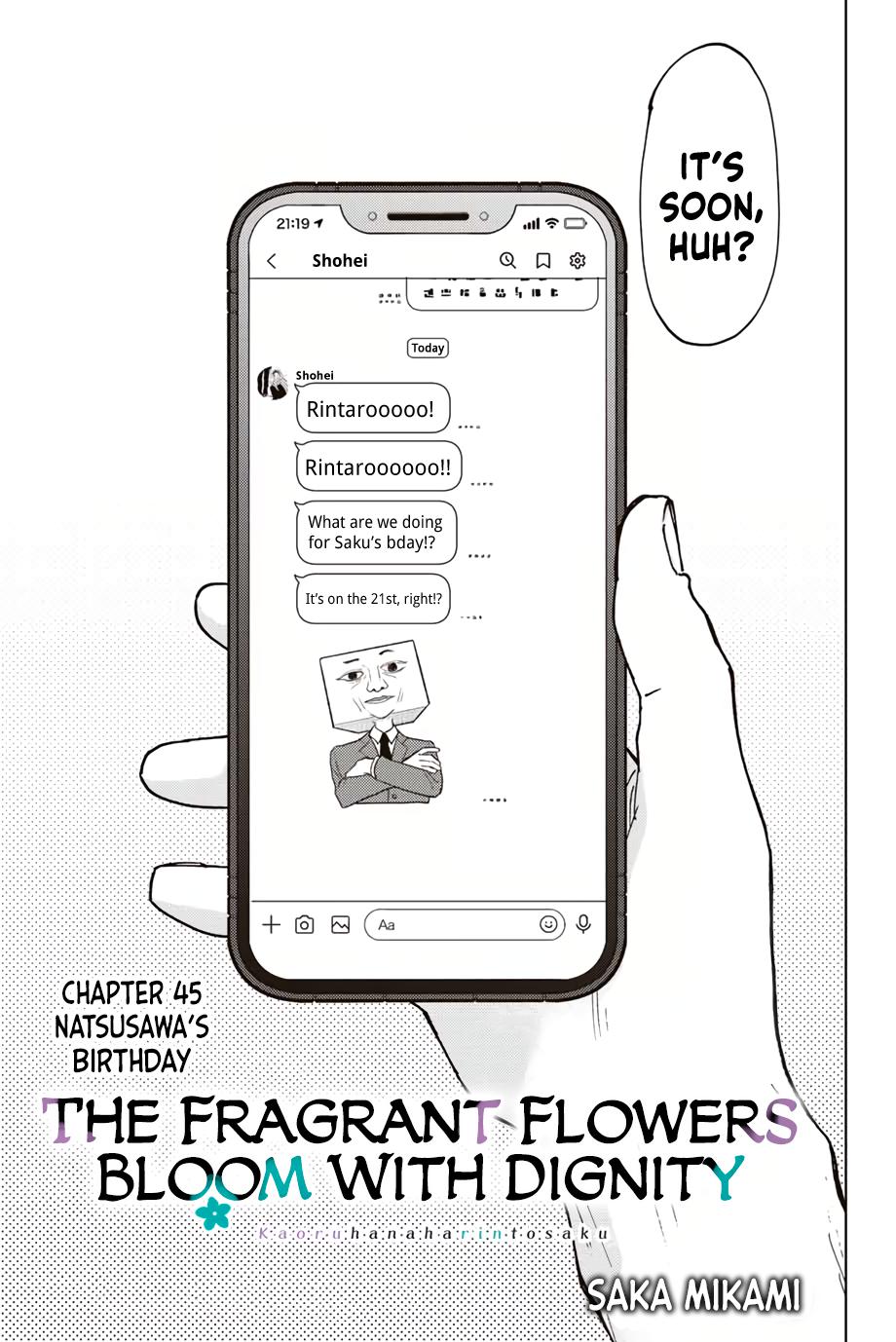 Kaoru Hana wa Rin to Saku Chap 45 - Next Chap 46