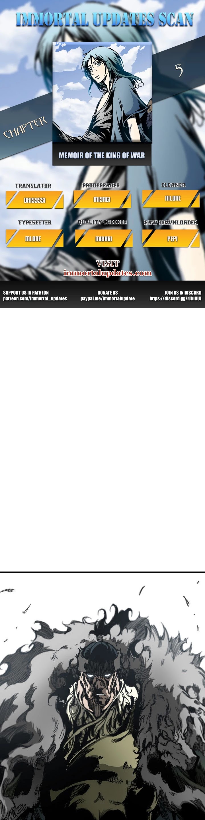 Memoir of the God of War Chap 5 - Next Chap 6