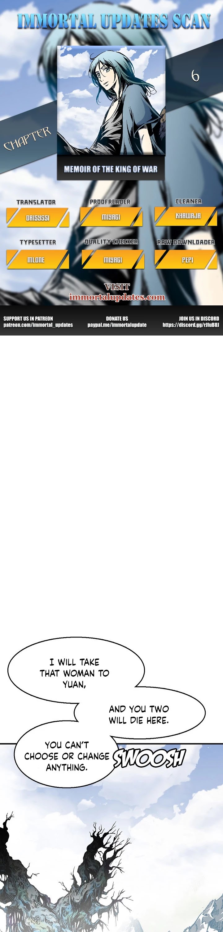 Memoir of the God of War Chap 6 - Next Chap 7