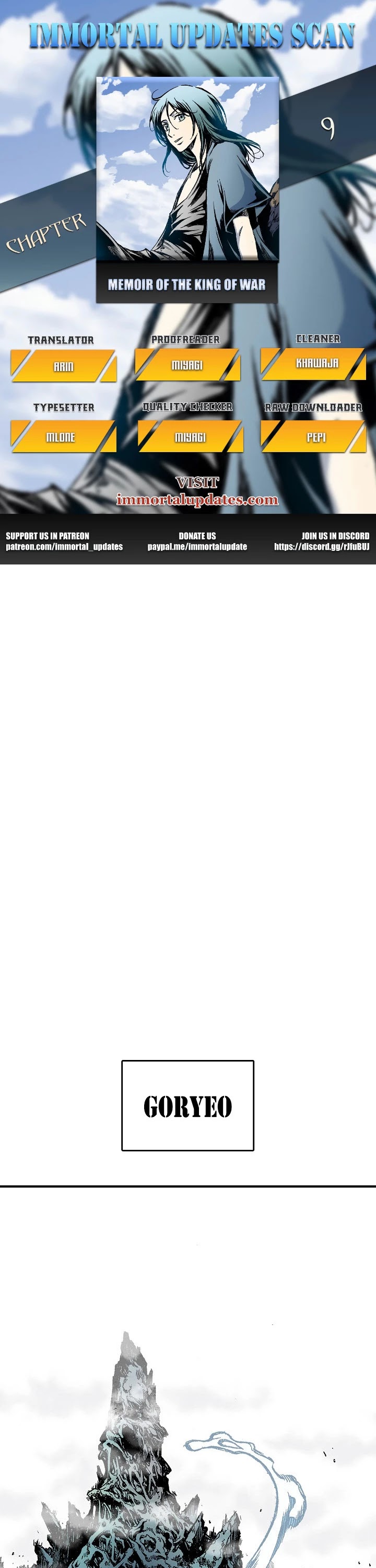 Memoir of the God of War Chap 9 - Next Chap 10