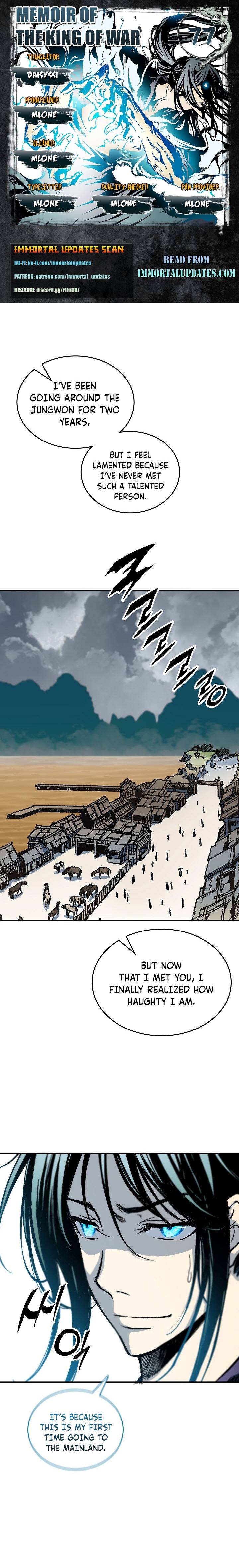 Memoir of the God of War Chap 77 - Next Chap 78