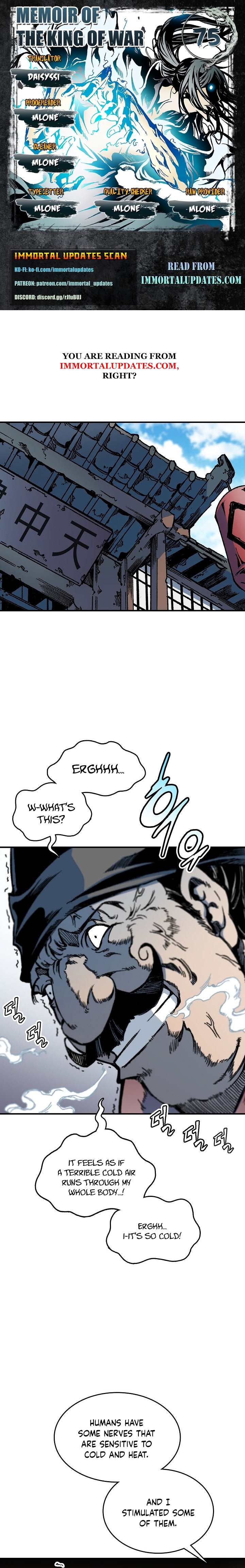 Memoir of the God of War Chap 75 - Next Chap 76