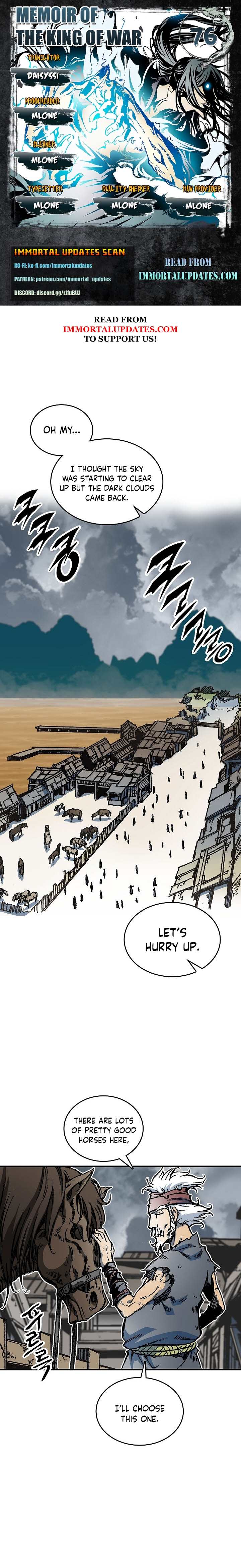 Memoir of the God of War Chap 76 - Next Chap 77