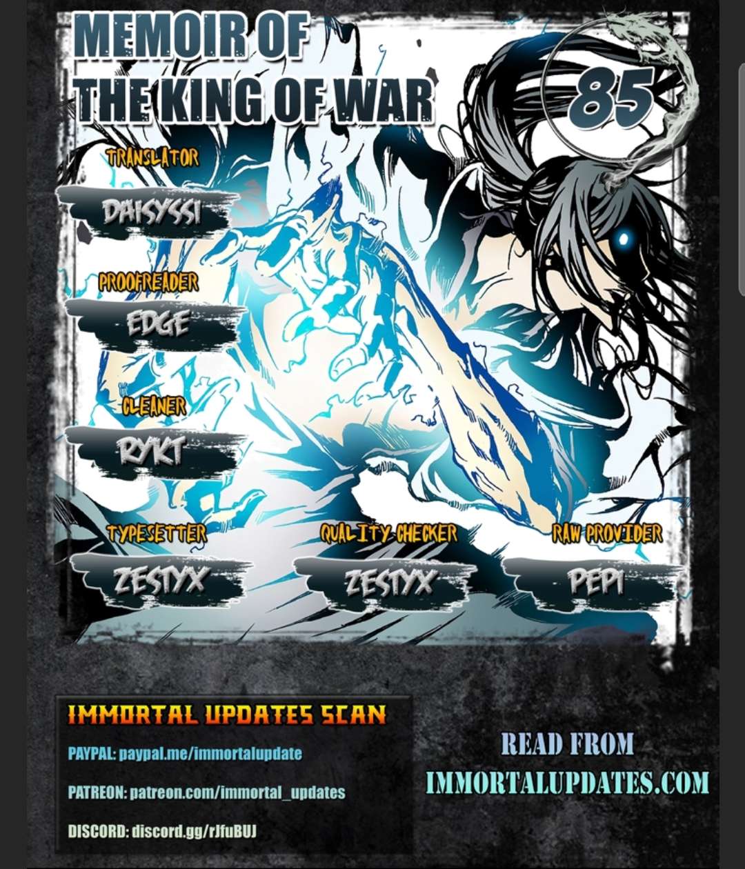 Memoir of the God of War Chap 85 - Next Chap 86