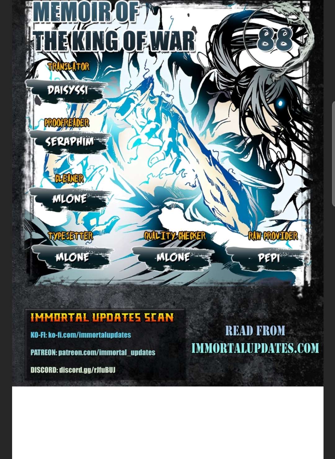 Memoir of the God of War Chap 88 - Next Chap 89