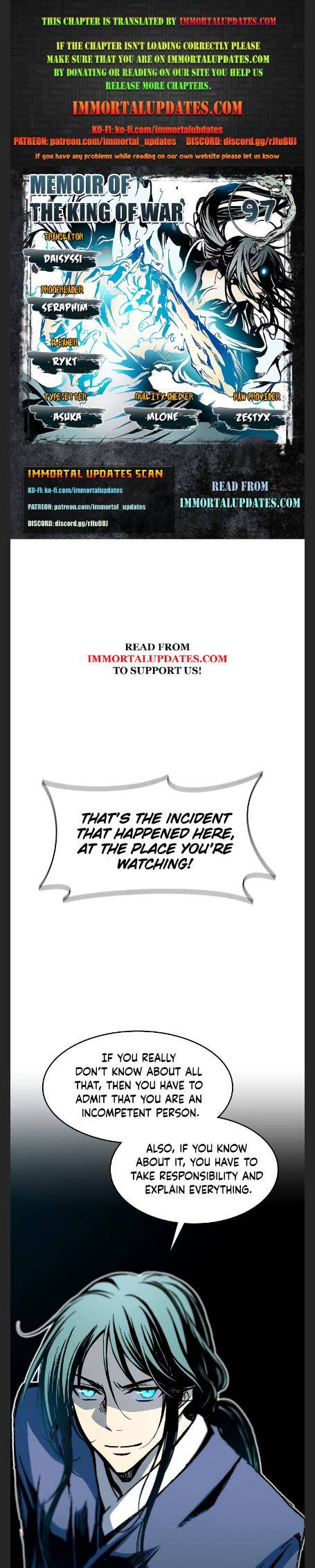 Memoir of the God of War Chap 97 - Next Chap 98