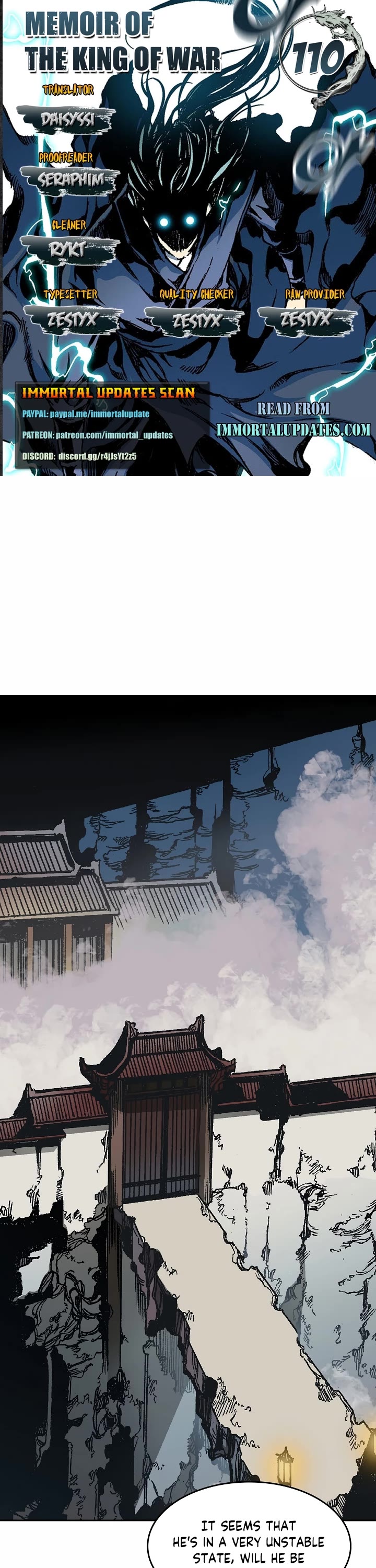 Memoir of the God of War Chap 110 - Next Chap 111