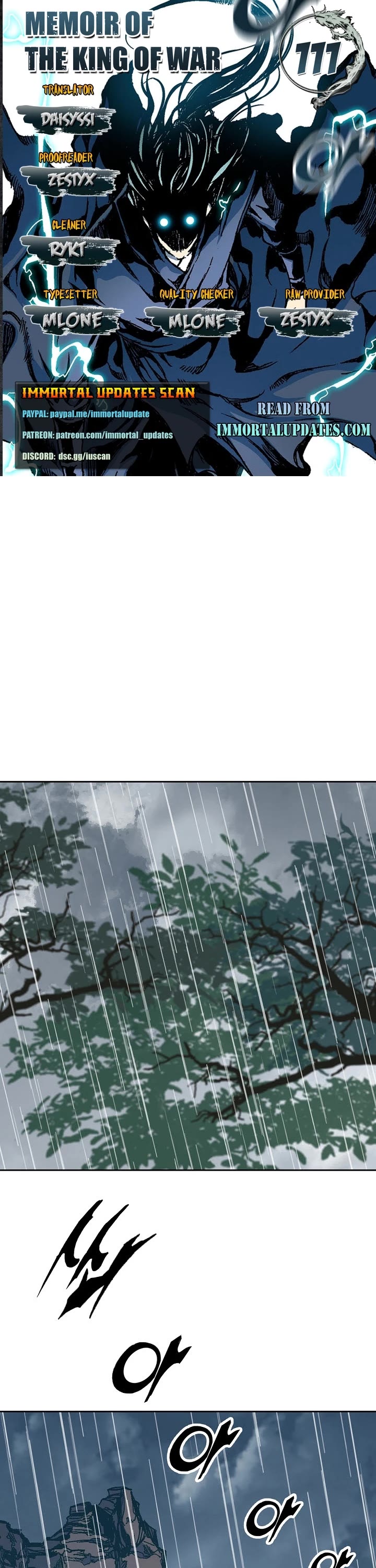 Memoir of the God of War Chap 111 - Next Chap 112