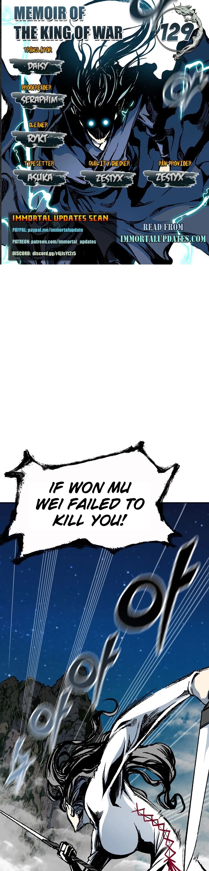 Memoir of the God of War Chap 129 - Next Chap 130