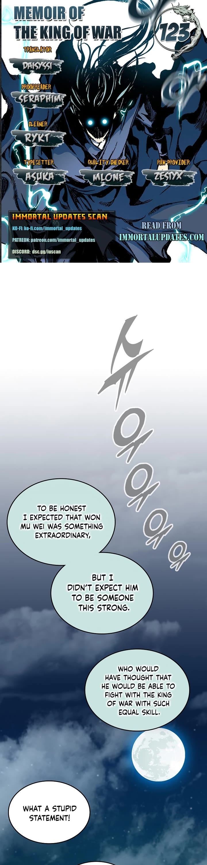 Memoir of the God of War Chap 123 - Next Chap 124