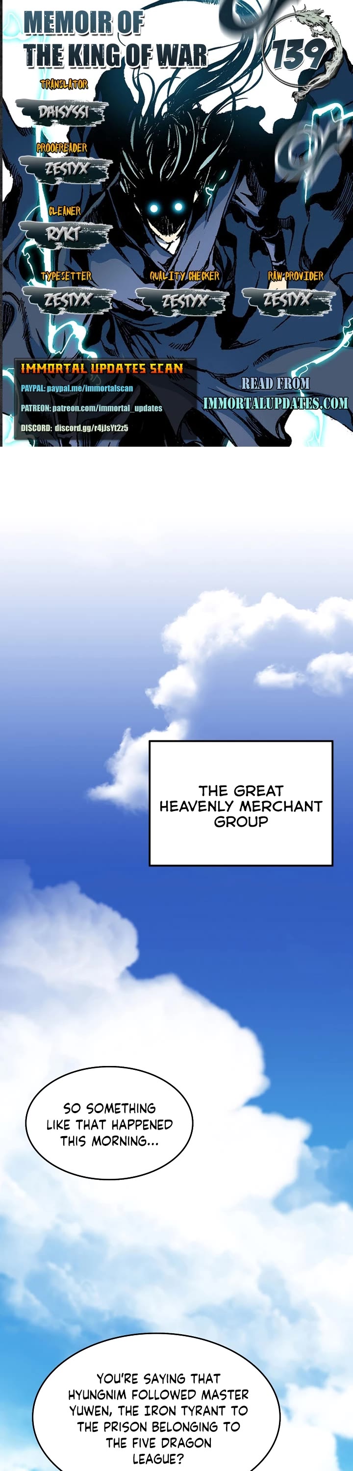 Memoir of the God of War Chap 139 - Next Chap 140