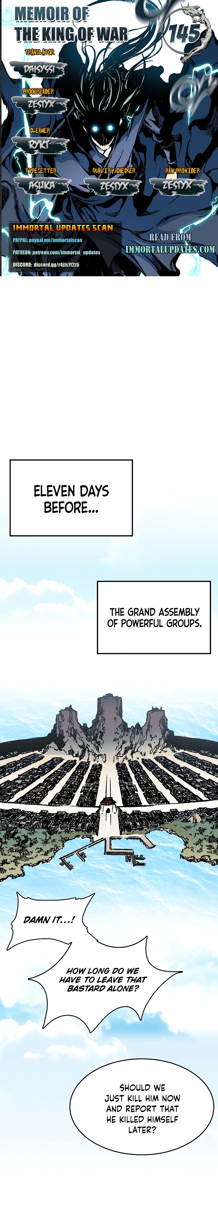 Memoir of the God of War Chap 145 - Next Chap 146