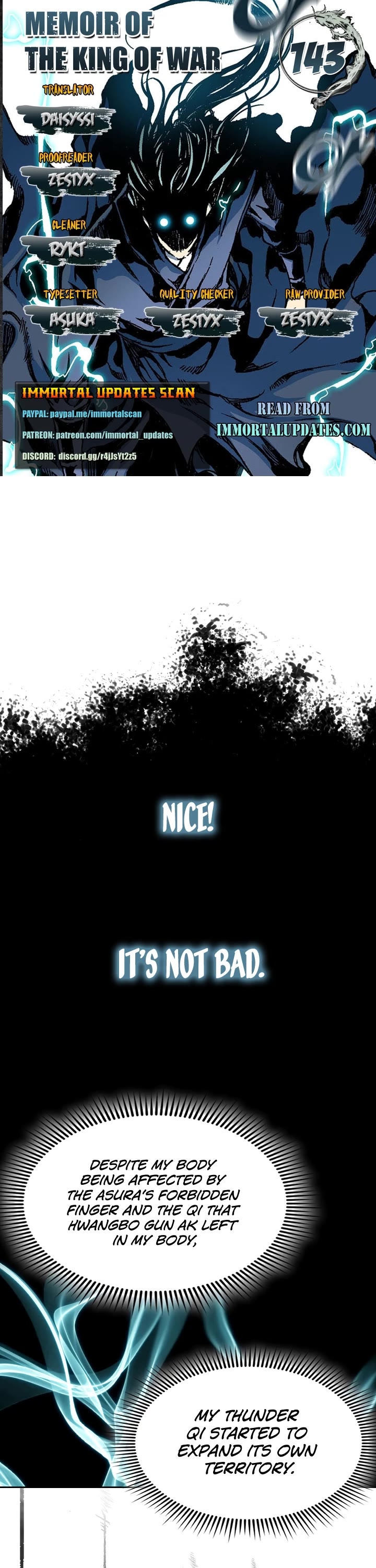 Memoir of the God of War Chap 143 - Next Chap 144
