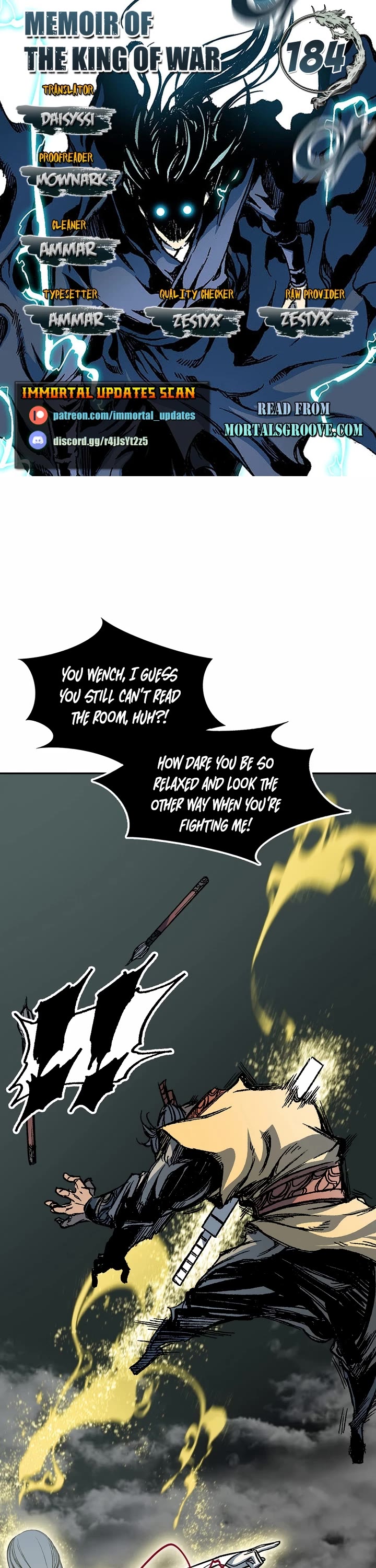 Memoir of the God of War Chap 184 - Next Chap 185