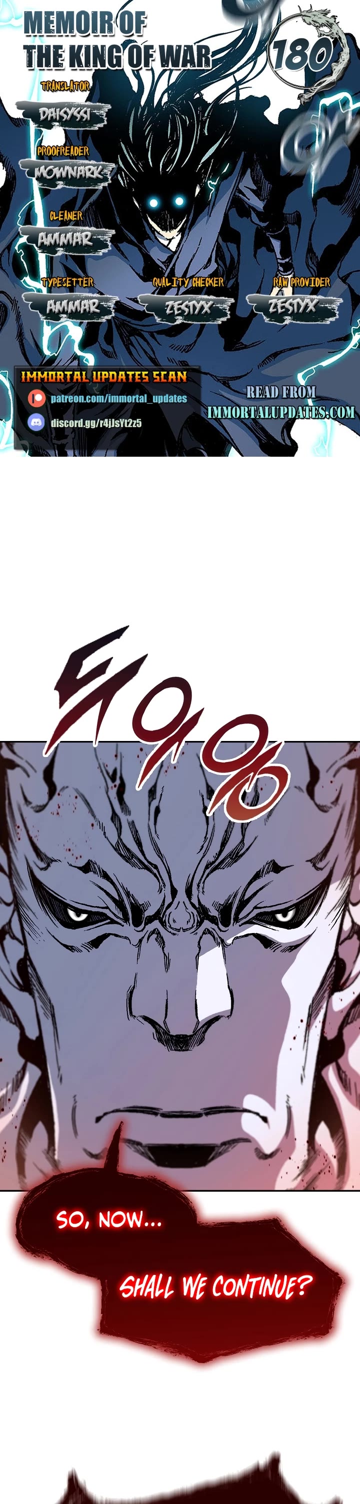 Memoir of the God of War Chap 180 - Next Chap 181