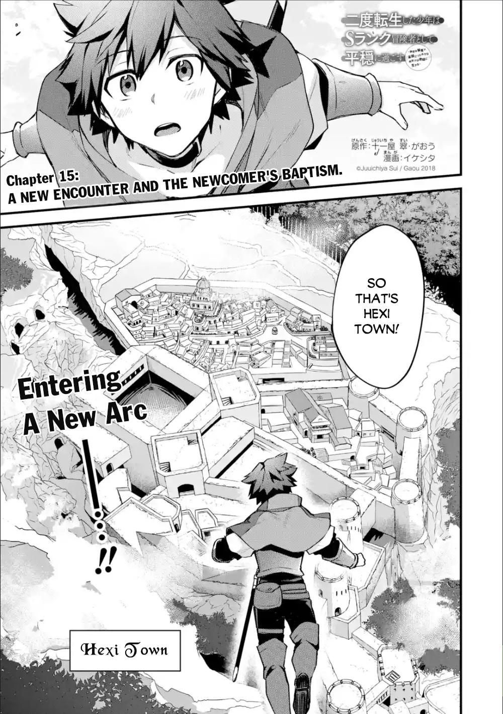 Nido Tensei shita Shounen wa S-Rank Boukensha Toshite Heion ni Sugosu Chap 15 - Next Chap 16