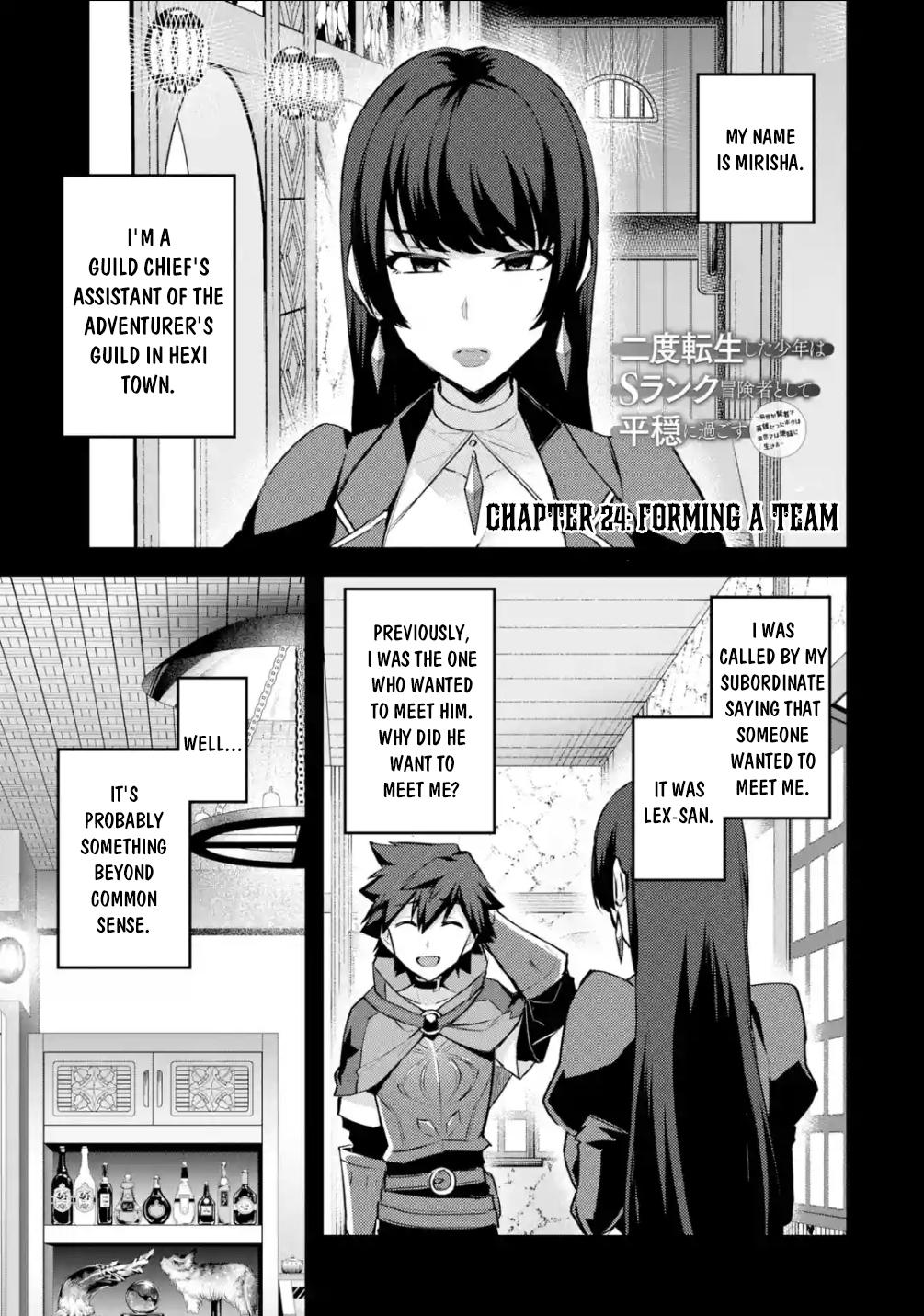 Nido Tensei shita Shounen wa S-Rank Boukensha Toshite Heion ni Sugosu Chap 24 - Next Chap 25