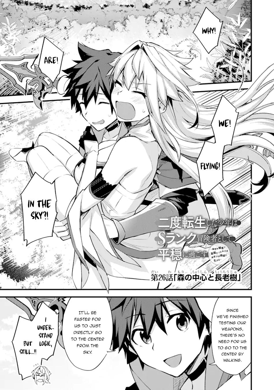 Nido Tensei shita Shounen wa S-Rank Boukensha Toshite Heion ni Sugosu Chap 26 - Next Chap 27