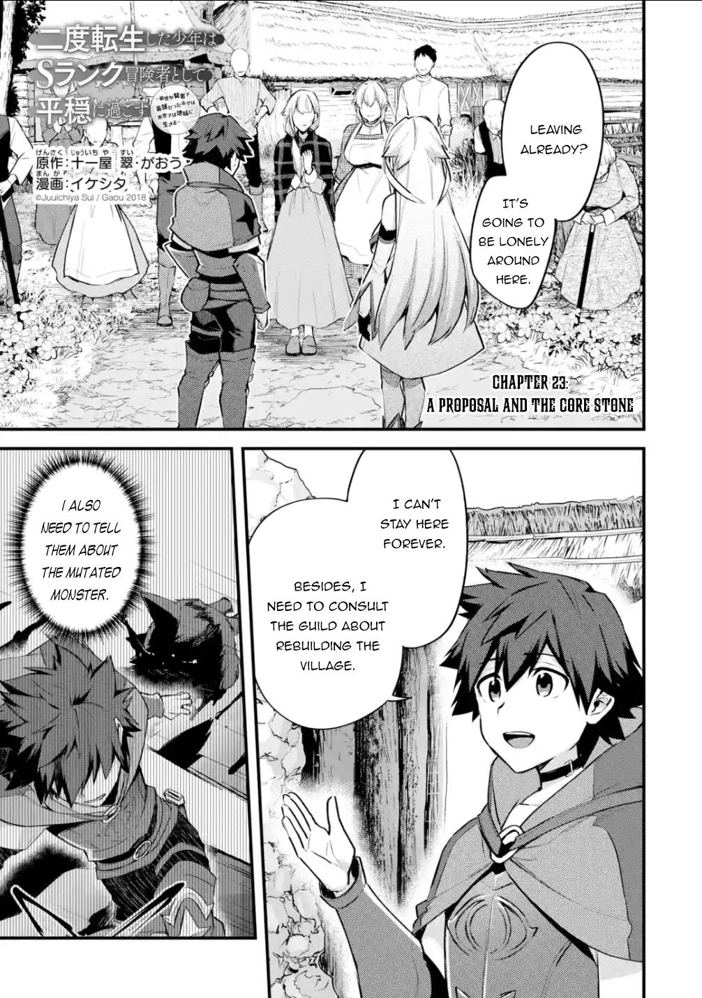 Nido Tensei shita Shounen wa S-Rank Boukensha Toshite Heion ni Sugosu Chap 23 - Next Chap 24