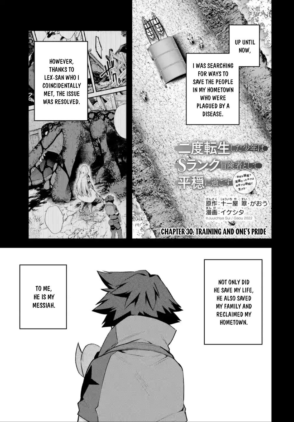 Nido Tensei shita Shounen wa S-Rank Boukensha Toshite Heion ni Sugosu Chap 30 - Next Chap 31