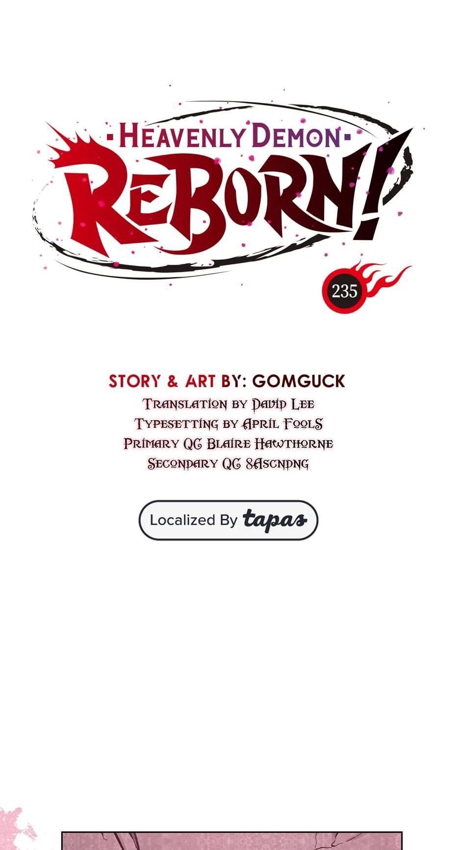 Heavenly Demon Reborn Chap 235 - Next Chap 236